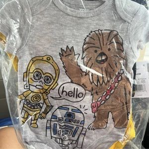 3 pack of Star Wars Onesies size 3-6 months